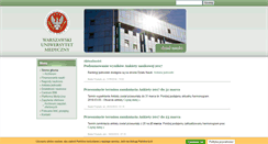 Desktop Screenshot of dzialnauki.wum.edu.pl