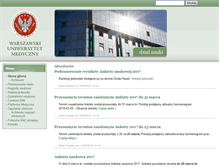 Tablet Screenshot of dzialnauki.wum.edu.pl