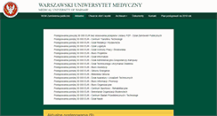 Desktop Screenshot of dzp.wum.edu.pl
