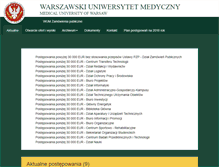 Tablet Screenshot of dzp.wum.edu.pl