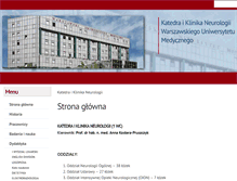 Tablet Screenshot of neurologia1.wum.edu.pl