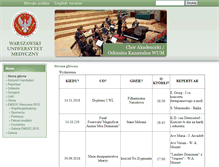Tablet Screenshot of orkiestra.wum.edu.pl