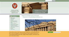 Desktop Screenshot of anestezjologia1.wum.edu.pl
