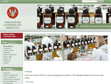 Tablet Screenshot of farmacjamolekularna.wum.edu.pl