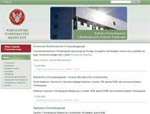 Tablet Screenshot of farmakognozja.wum.edu.pl