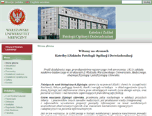 Tablet Screenshot of pathology.wum.edu.pl