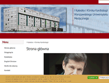 Tablet Screenshot of cardiology.wum.edu.pl