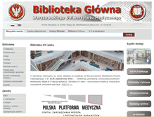 Tablet Screenshot of biblioteka.wum.edu.pl
