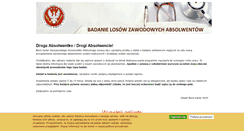 Desktop Screenshot of ankieta-absolwencka.wum.edu.pl