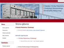Tablet Screenshot of ginekologia2.wum.edu.pl