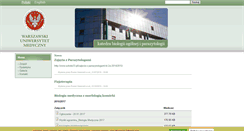 Desktop Screenshot of biologia.wum.edu.pl