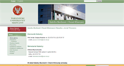 Desktop Screenshot of katedrabiochemii.wum.edu.pl
