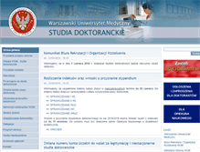 Tablet Screenshot of doktoranci.bodp.wum.edu.pl