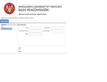 Tablet Screenshot of pracownicy.wum.edu.pl